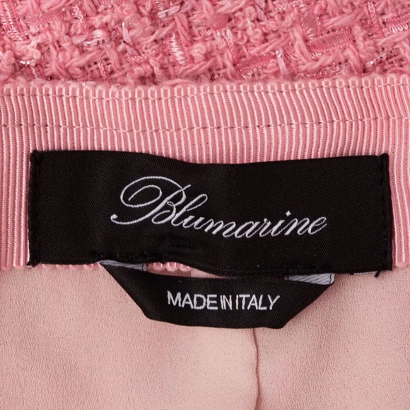 BLUMARINE Tweed Pencil Mini Skirt Size XS - Picture 3 of 4